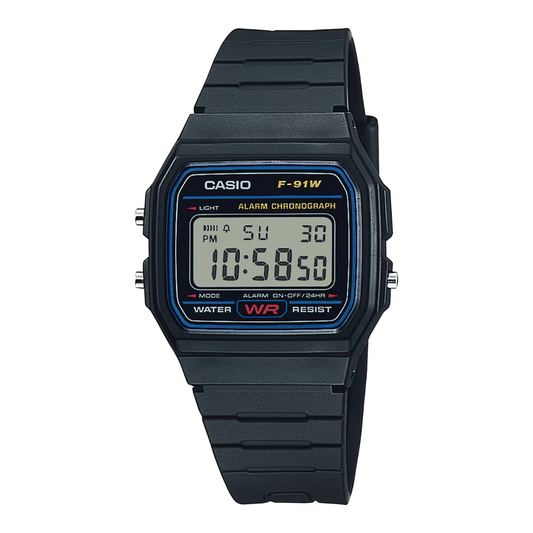 RELOJ CASIO F-91W-1DG CLASICO VINTAGE